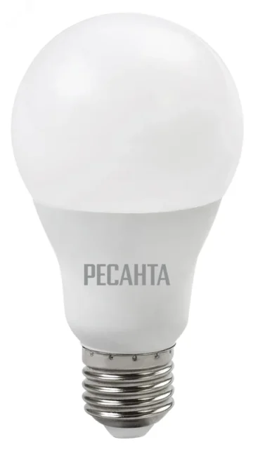 Ресанта Лампа светодиодная LL-R-A65-15W-230-4K-E27 (груша, 15Вт, нейтр., Е27)