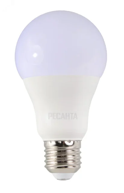 Ресанта Лампа светодиодная LL-R-A65-15W-230-6K-E27 (груша, 15Вт, холод., Е27)