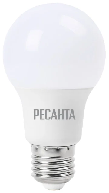Ресанта Лампа светодиодная LL-R-A60-9W-230-4K-E27
