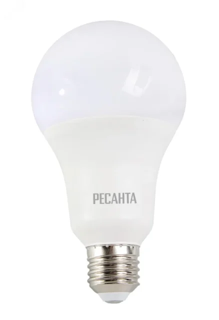 Ресанта Лампа светодиодная LL-R-A80-20W-230-6K-E27 (груша, 20Вт, холод., Е27)