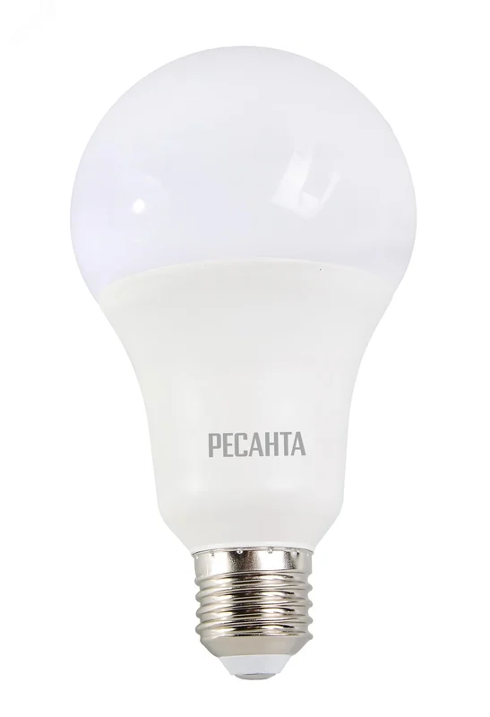 Ресанта Лампа светодиодная LL-R-A80-20W-230-6K-E27 (груша, 20Вт, холод., Е27)