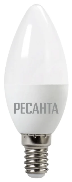 Ресанта Лампа светодиодная LL-R-C37-6W-230-4K-E14