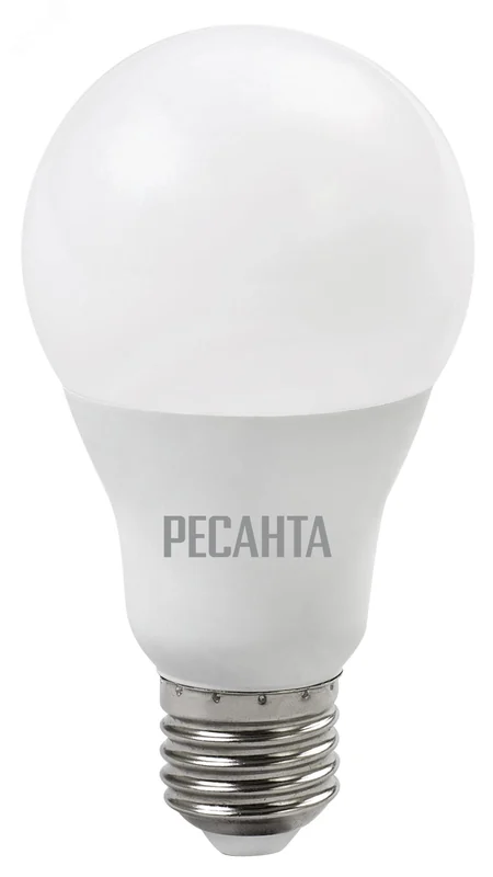 Ресанта Лампа светодиодная LL-R-A65-15W-230-3K-E27 (груша, 15Вт, тепл., Е27)