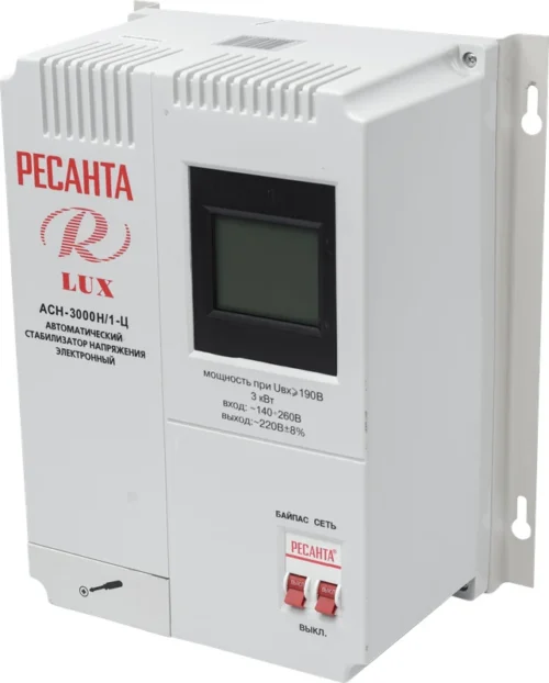 Ресанта Стабилизатор напряжения серии LUX АСН-3000Н/1-Ц